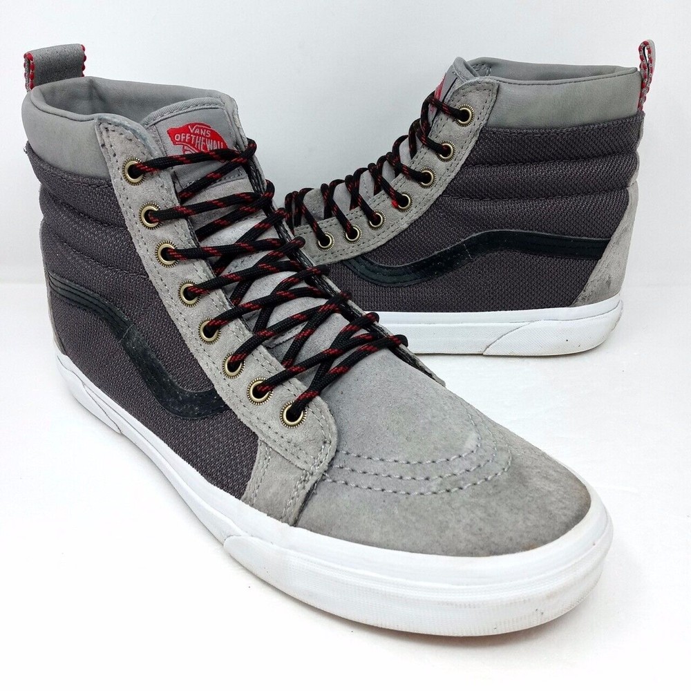 Vans Sk8-Hi MTE Mountain Edition Scotchgard Gray Leather Hiking Boots - Men’s 11